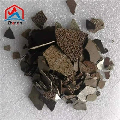 Flocos EMM de alta-pureza de 1 a 2 mm para produção de aço inoxidável